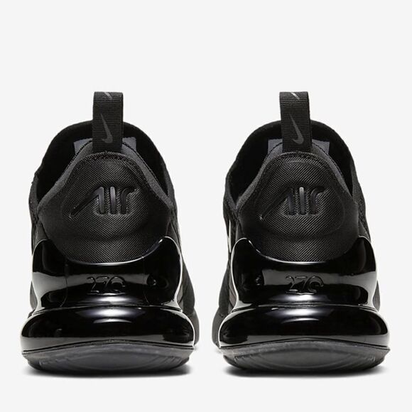 Nike Air Max 270 Men's Triple Black Athletic Running Shoes size 14/13 NEW - Picture 2 of 11